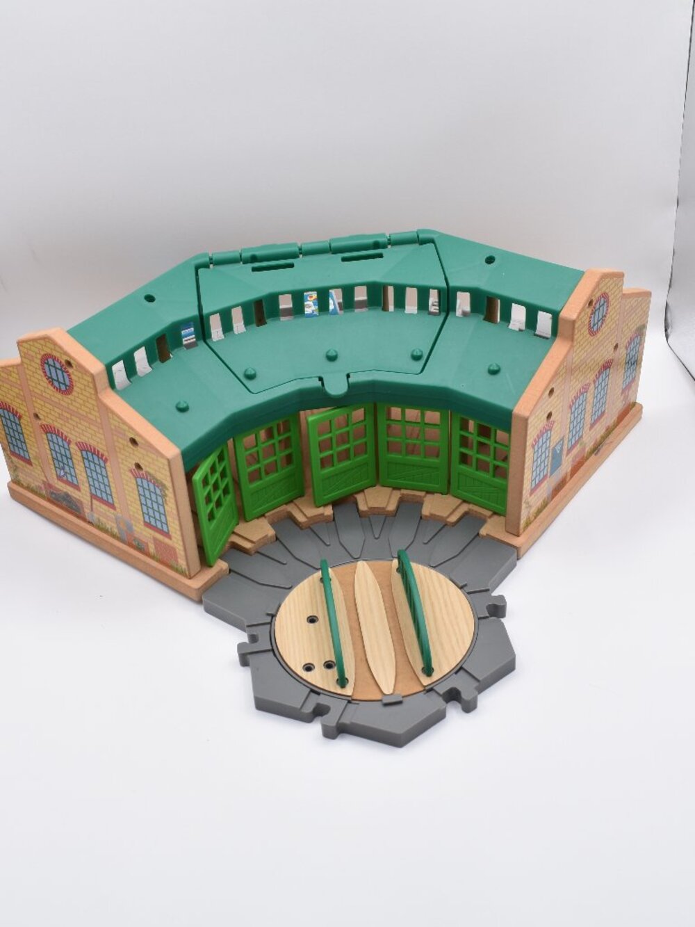 Thomas and Friends Tidmouth Shed Wooden Railway Roundhouse & Turntable NO Figure